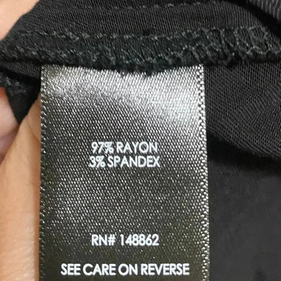 Torrid Black Button Front Challis Black Shirt Dress Size 4X - Picture 6 of 6